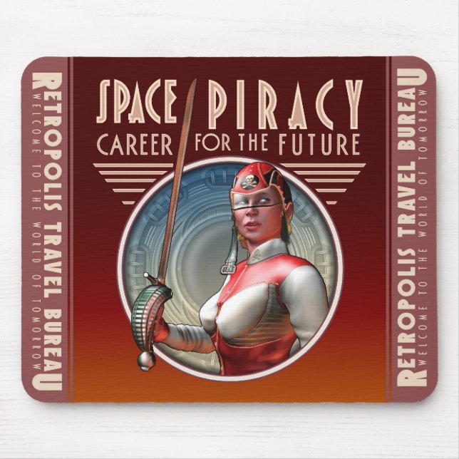 Space Piracy Mouse Pad (Front)