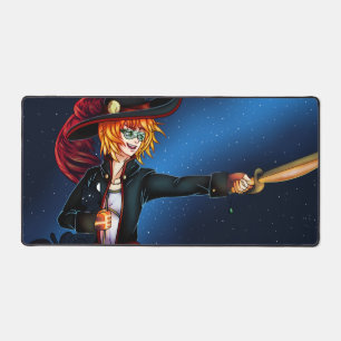 Space Pirate and Space Cat Desk Mat