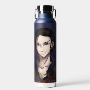 Space Pirate Portrait Water Bottle