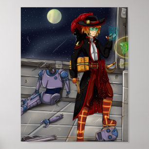 Space Pirate Poster