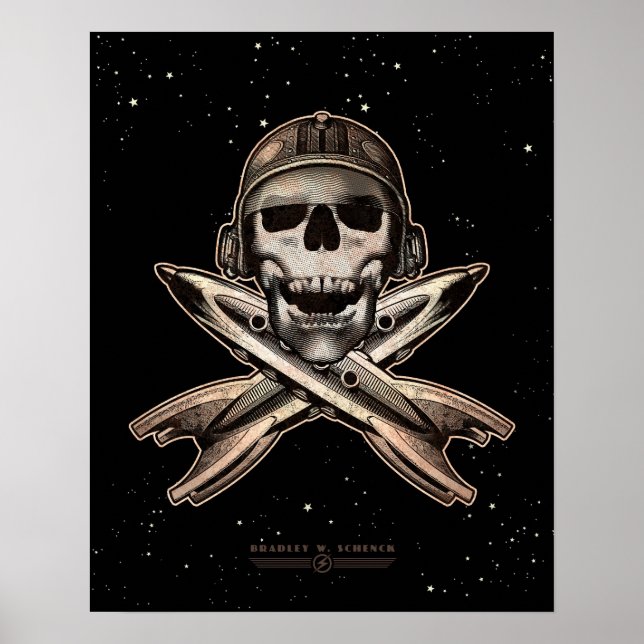 Space Pirate (rockets) poster (16x20") (Front)