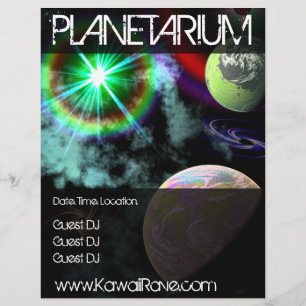 Space Planetarium Custom Rave Flyers