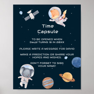 Space: Planets and Astronauts Time Capsule Poster