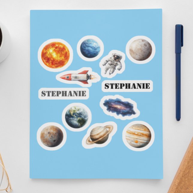 Space Planets Astronaut Rocket Name (Creator Uploaded)