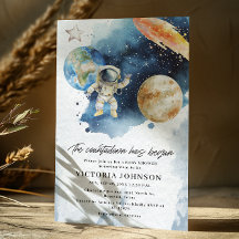 Space Planets Countdown Baby Shower