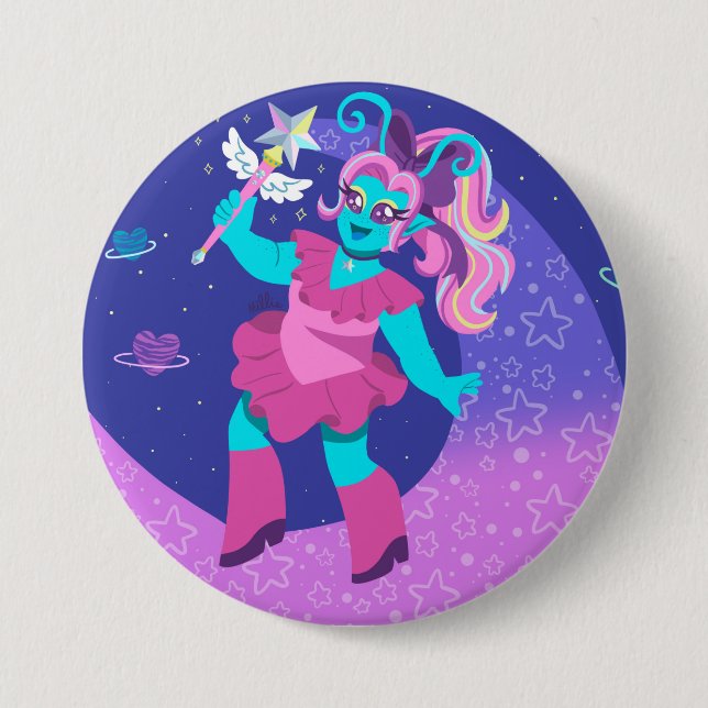 Space Princess 7.5 Cm Round Badge (Front)