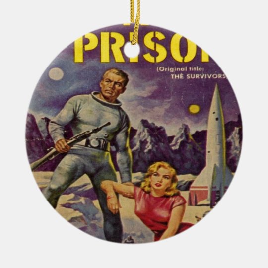 Space Prison Ceramic Ornament