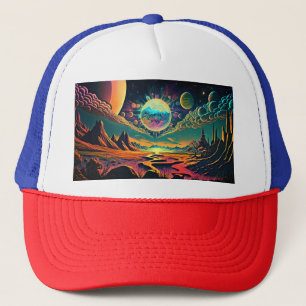 Space Psychedelic Trucker Hat