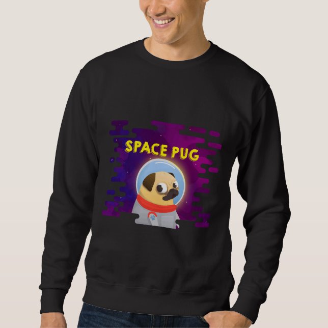 Space pug Classic T-Shirt 432 Sweatshirt (Front)