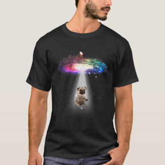 Space Pug Galaxy Funny Pug T-Shirt