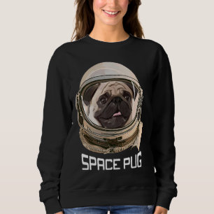 Space Pug, pug face, pug lovers,astronaut Classic  Sweatshirt