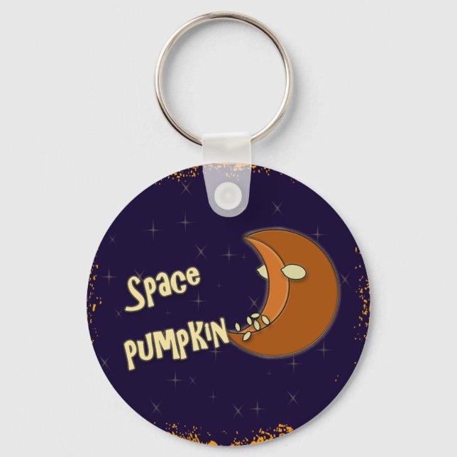 space pumpkin key ring (Front)