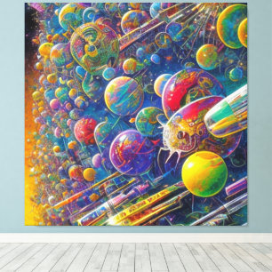 Space Race canvas print