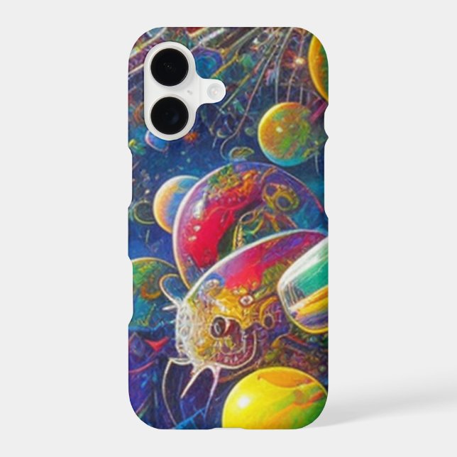 Space Race closeup Apple iPhone 17 Slim case (Back)
