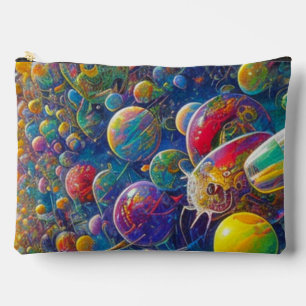 Space Race large accessory bag pouch