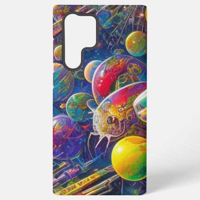 Space Race Samsung S22 Ultra phone case (Back)