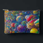 Space Race small accessory bag pouch<br><div class="desc">Space Race accessory bag pouches are fun organizers for people interested in space,  science and Sci-Fi,  racing,  and surrealism pop art. Space Race is Steamy Raimon digital art.</div>