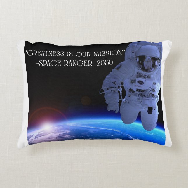 Space ranger accent pillow (Front)