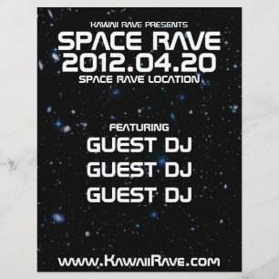 Space Rave Custom Flyer