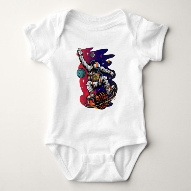 Space Ride Baby Bodysuit (Front)
