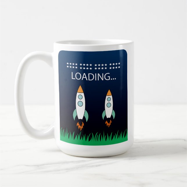 Space Rocket Coffee Mug (Left)
