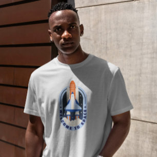 Space Rocket Galaxy Travel T-Shirt