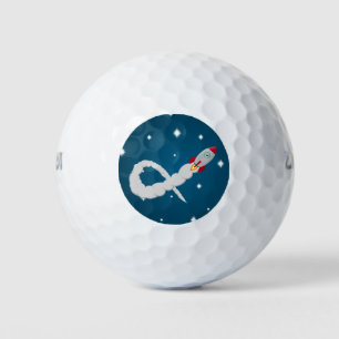 Space Rocket Launch in Space Golf Balls