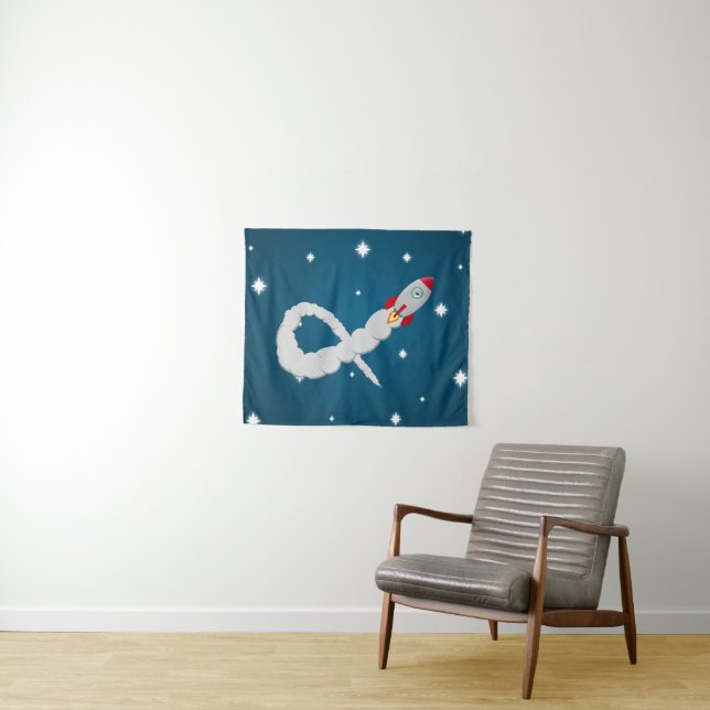 Space Rocket Launch in Space Tapestry (In Situ (Horizontal))