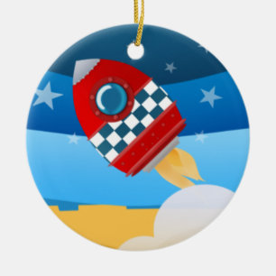 Space rocket - ornament