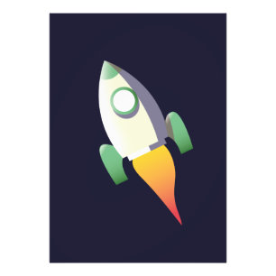 Space Rocket Photo Print