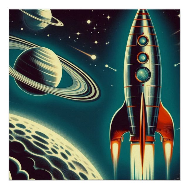 Space Rocket  Poster (Front)