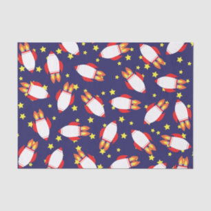 Space Rocket Ship Birthday Party Tissue Paper