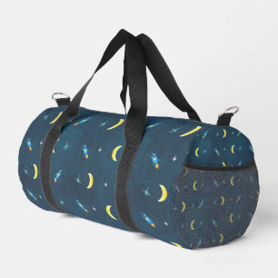 Space Rocket Ship Pattern Duffle Bag
