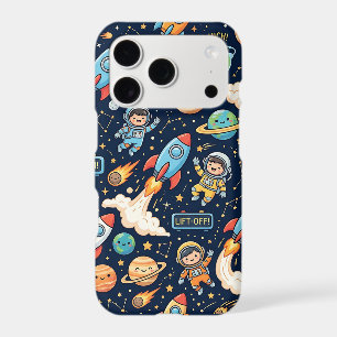 Space Rocket Smartphone Case: Cute Launch Pattern
