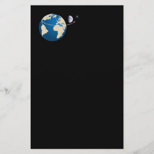 Space rocket stationery