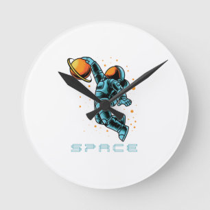 space round clock