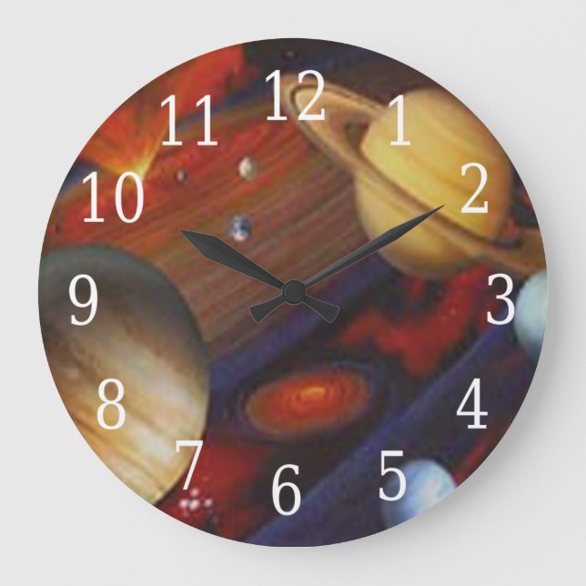 Space Round Clock (Front)