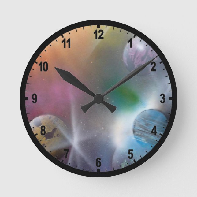 Space Round Clock (Front)