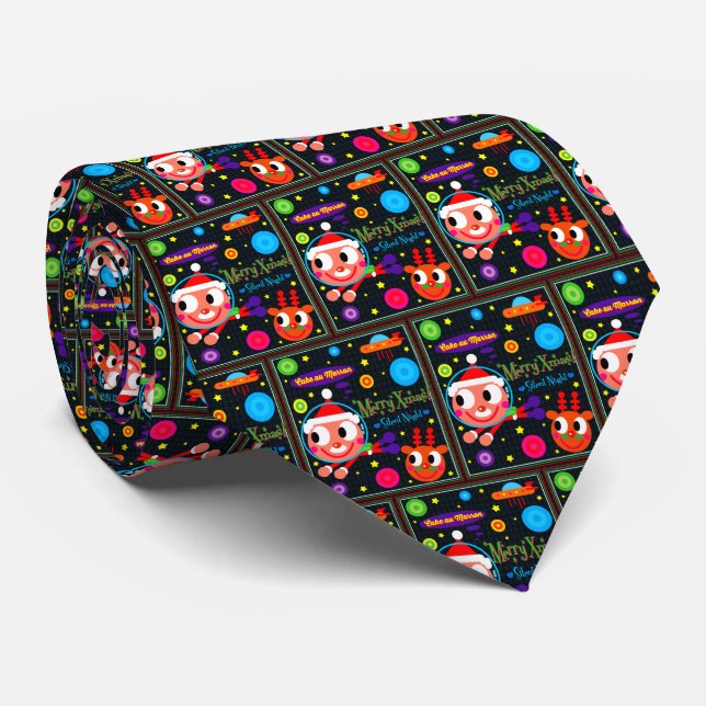 SPACE SANTA TIE (Rolled)