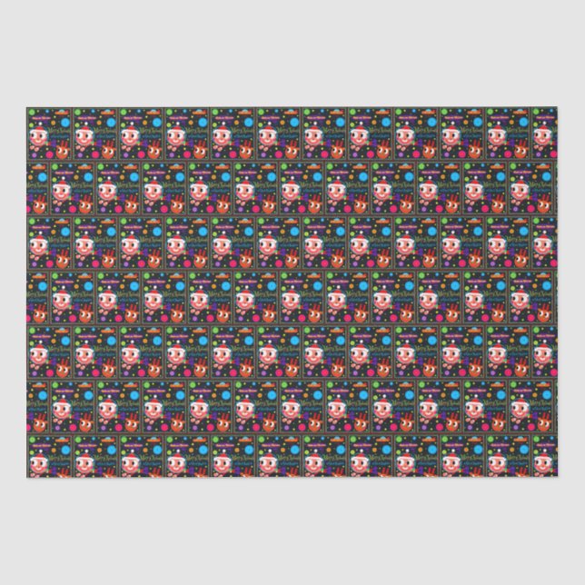 SPACE SANTA TISSUE PAPER (Front)
