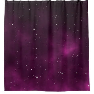 Space scape illustration astronomy graphic design shower curtain