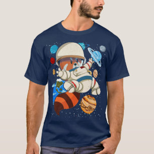 Space science red panda animal astronaut T-Shirt