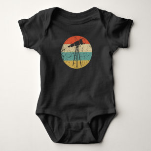 Space Science Telescope Retro Astronomy Astronomer Baby Bodysuit