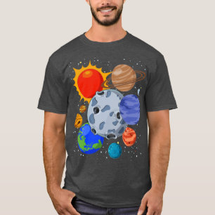 Space Science Universe Astronaut Planets Astronomy T-Shirt