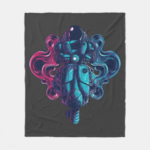 Space Scooting Fleece Blanket