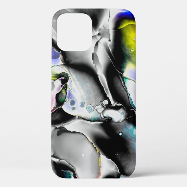 Space. Shiny White Background. Smoke Slate Picture Case-Mate iPhone Case (Back)