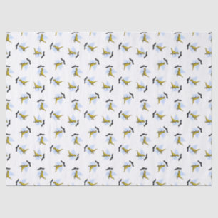 Space ship beaming up t-rex tissue paper