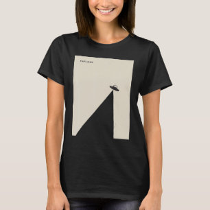 Space Ship Minimal Surf Hero Travel Cool Vintage R T-Shirt