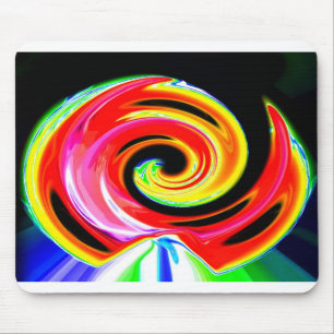 Space ship trail mouse pad