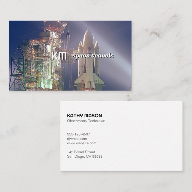 Space Shuttle | Air Space Business Card (Front/Back)
